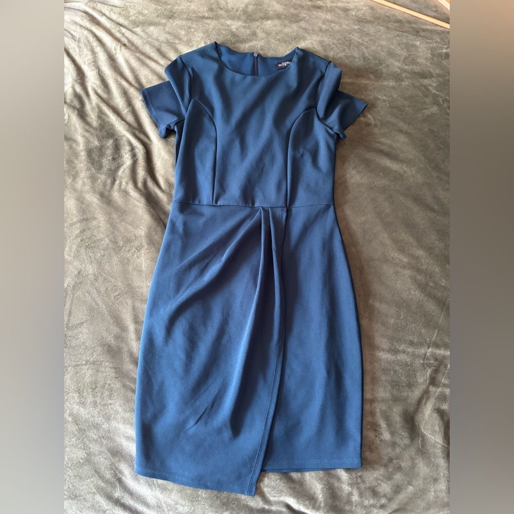 Eclipse Teal Midi Dress
